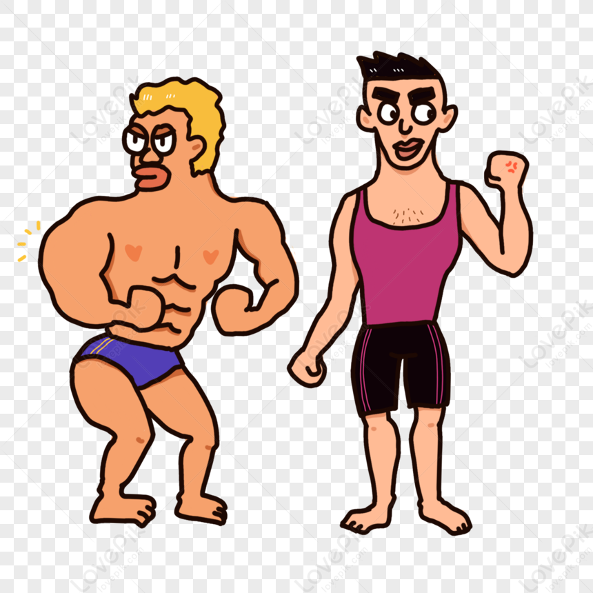 Fitness Muscle Man Cartoon Character PNG Image Free Download And Clipart  Image For Free Download - Lovepik | 401367121