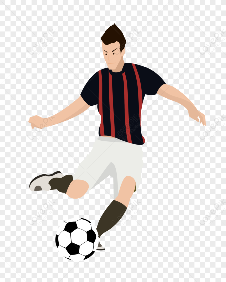 Football Player Shooting Position PNG Transparent And Clipart Image For ...