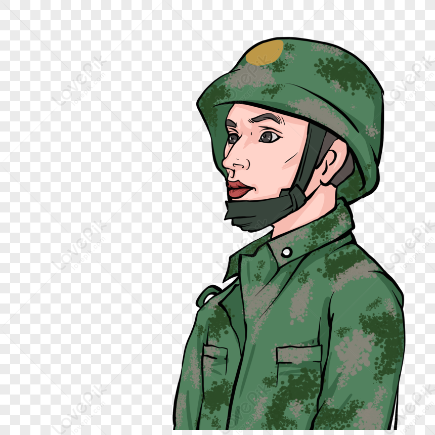 Guard, Cartoon Chinese, Army Green, Green Light PNG Image And Clipart ...