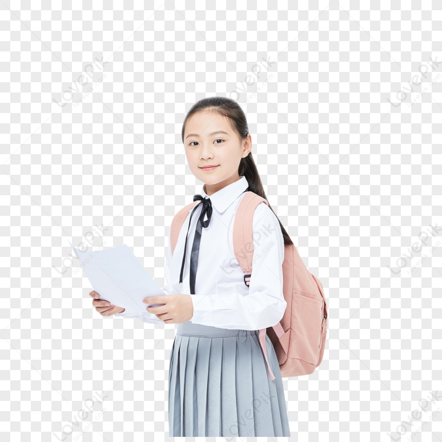 Primary School Student Holding Test Paper PNG Free Download And Clipart ...