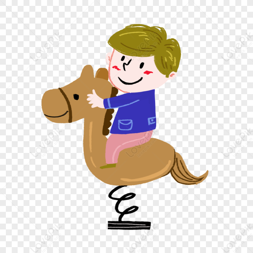 Riding A Wooden Horse PNG Image Free Download And Clipart Image For ...