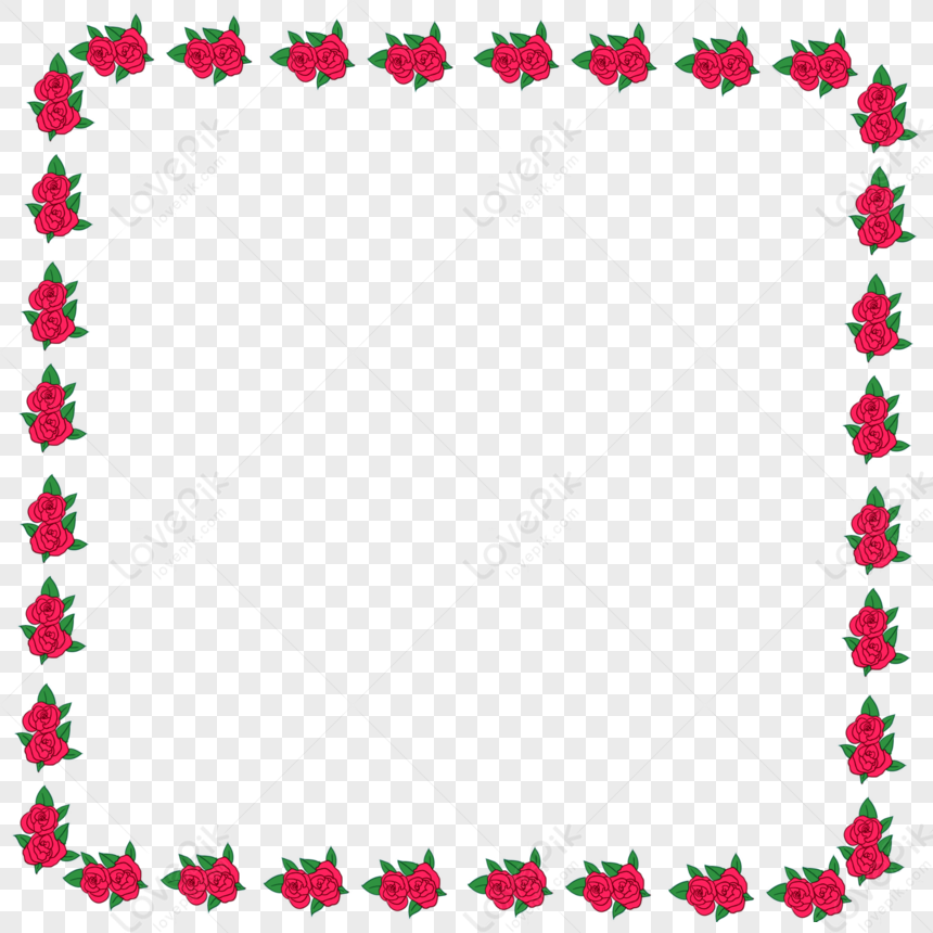 Rose Border PNG Hd Transparent Image And Clipart Image For Free ...