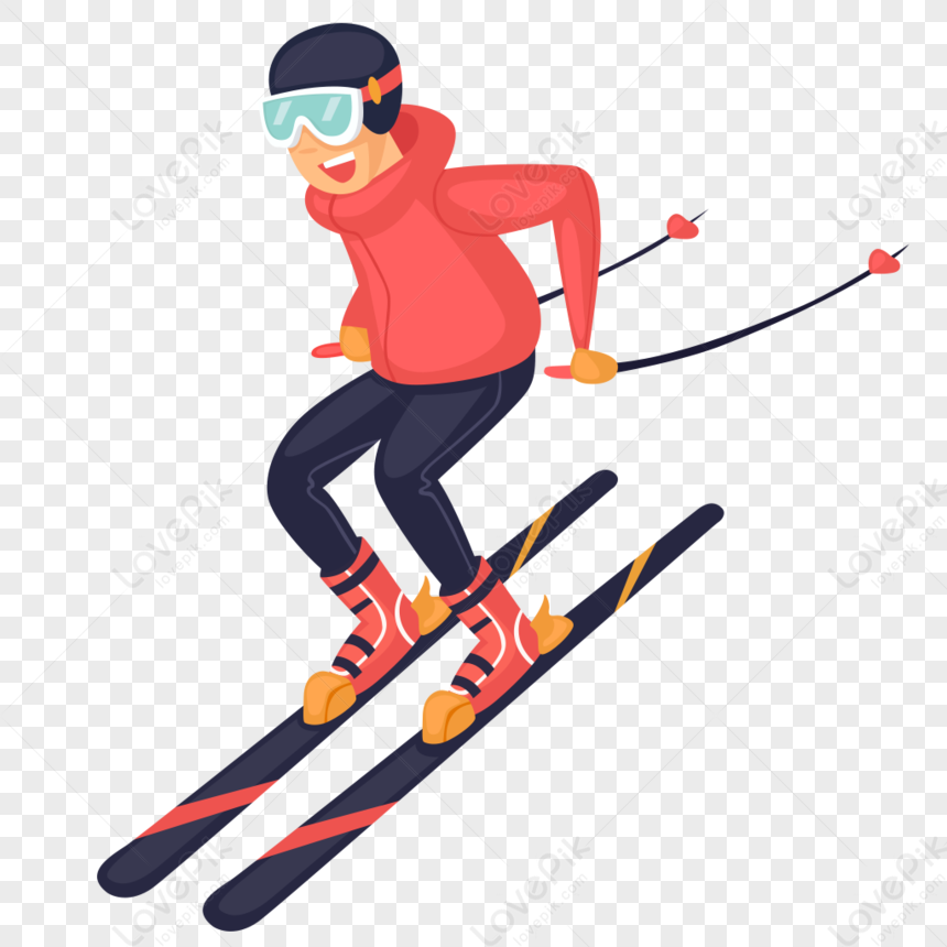 Ski, Light Red, Dark Light, Dark Red PNG Transparent Image And Clipart ...