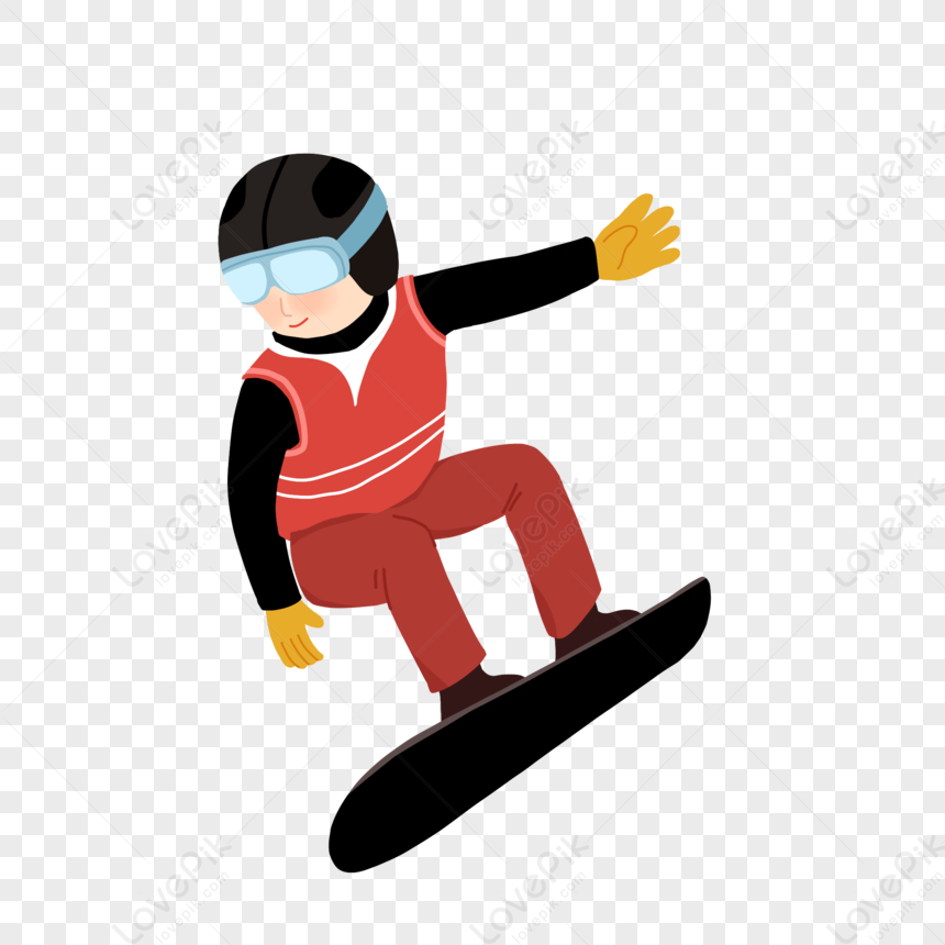 Skiing Cartoon, Cartoon Person, Cartoon Skating, Cartoon Colorful PNG ...