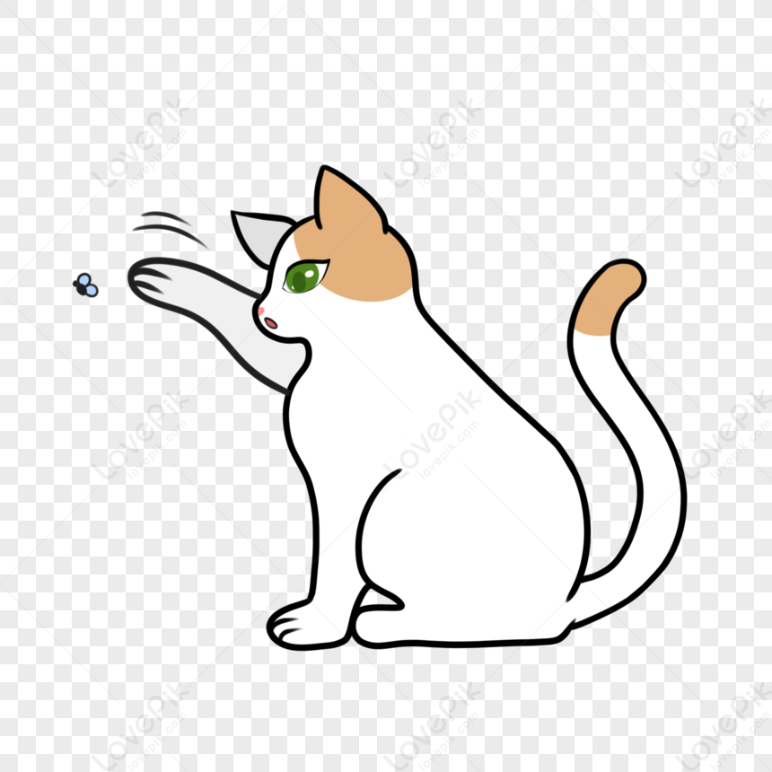 Desenho engraçado de gatos PNG transparente - StickPNG