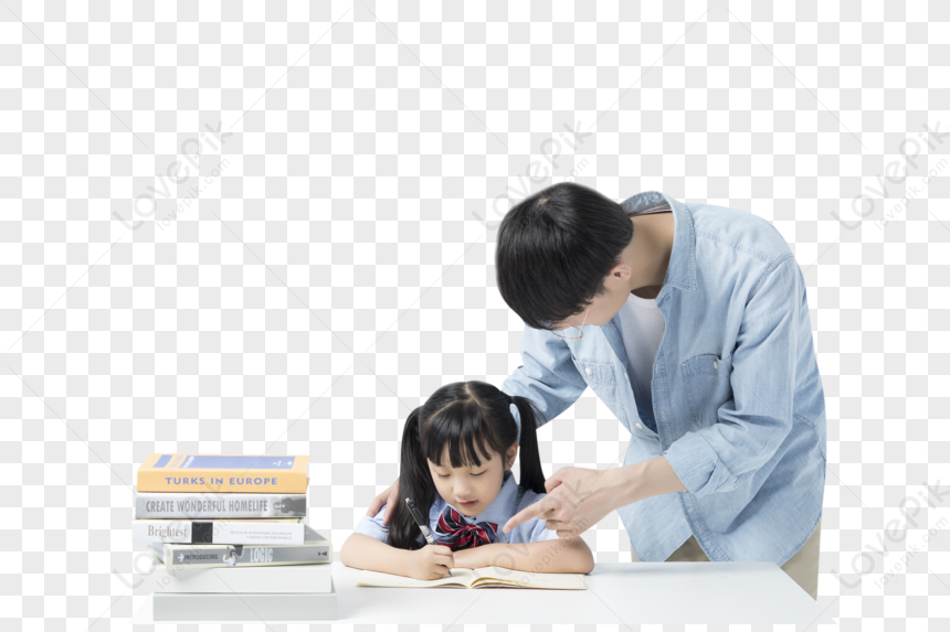 Teacher And Student Study Together PNG Image Free Download And Clipart ...