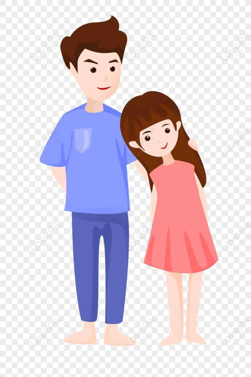 The Most Cute Couple, Cute Couple, Couple, Cute PNG Image And Clipart ...