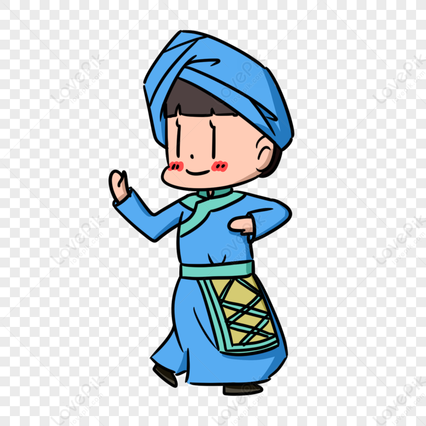 Tujia, Art Cartoon, Blue Girl, Dark Girl PNG Hd Transparent Image And ...