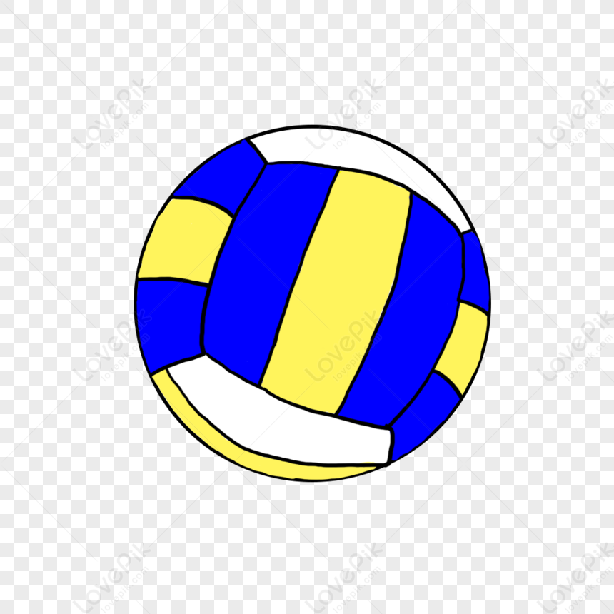 Volleyball Game Elements, Vector Volleyball, Vector Yellow, Volleyball ...