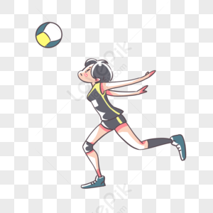 Volleyball Player Silhouette PNG Images With Transparent Background ...