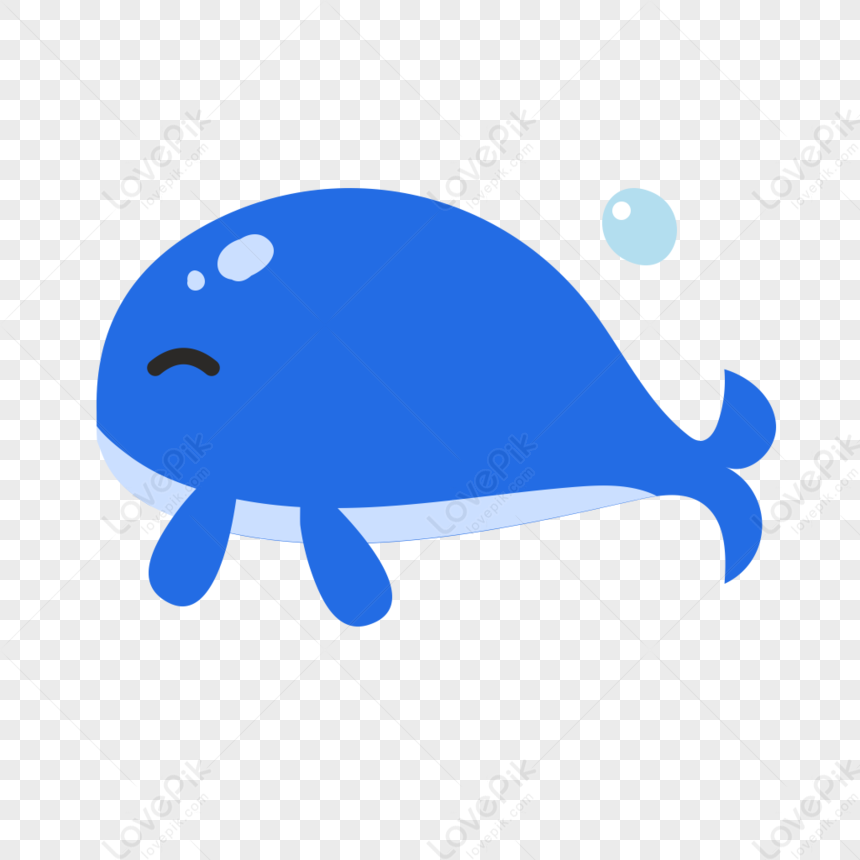 Whale Icon Free Vector Illustration Material PNG Image Free Download ...