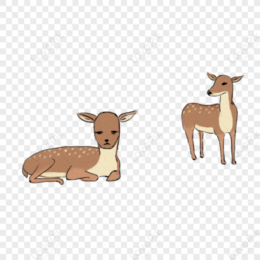 Cartoon Deer PNG Transparent Background And Clipart Image For Free Download  - Lovepik | 401420610