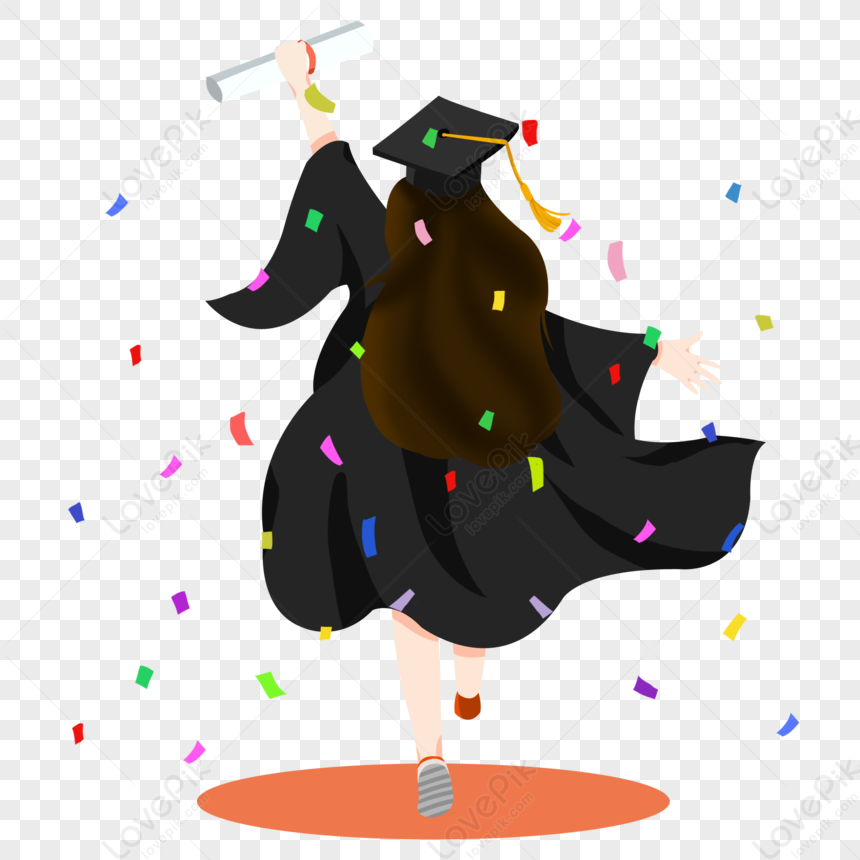 Cartoon Girl Graduation Season PNG Image Free Download And Clipart ...