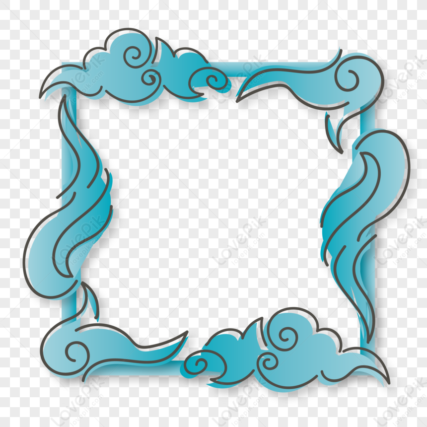 Chinese Style Clouds Border, Style, Cloud, Chinese Style PNG Picture ...