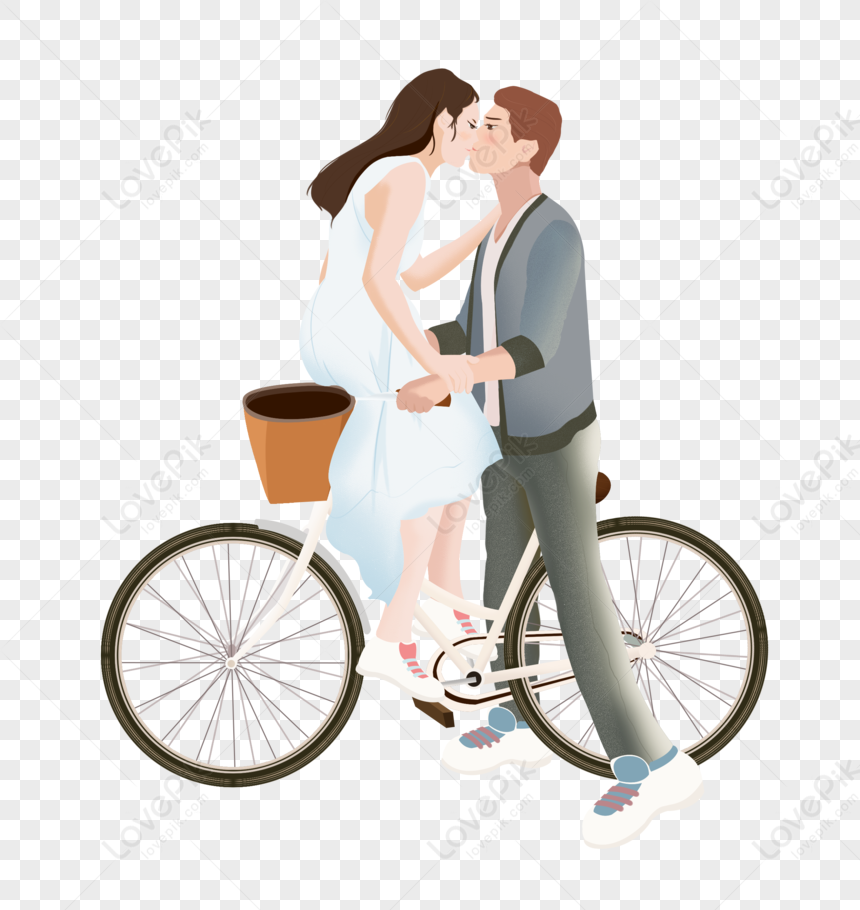 Hình ảnh Cặp đôi đi Xe đạp PNG Miễn Phí Tải Về - Lovepik