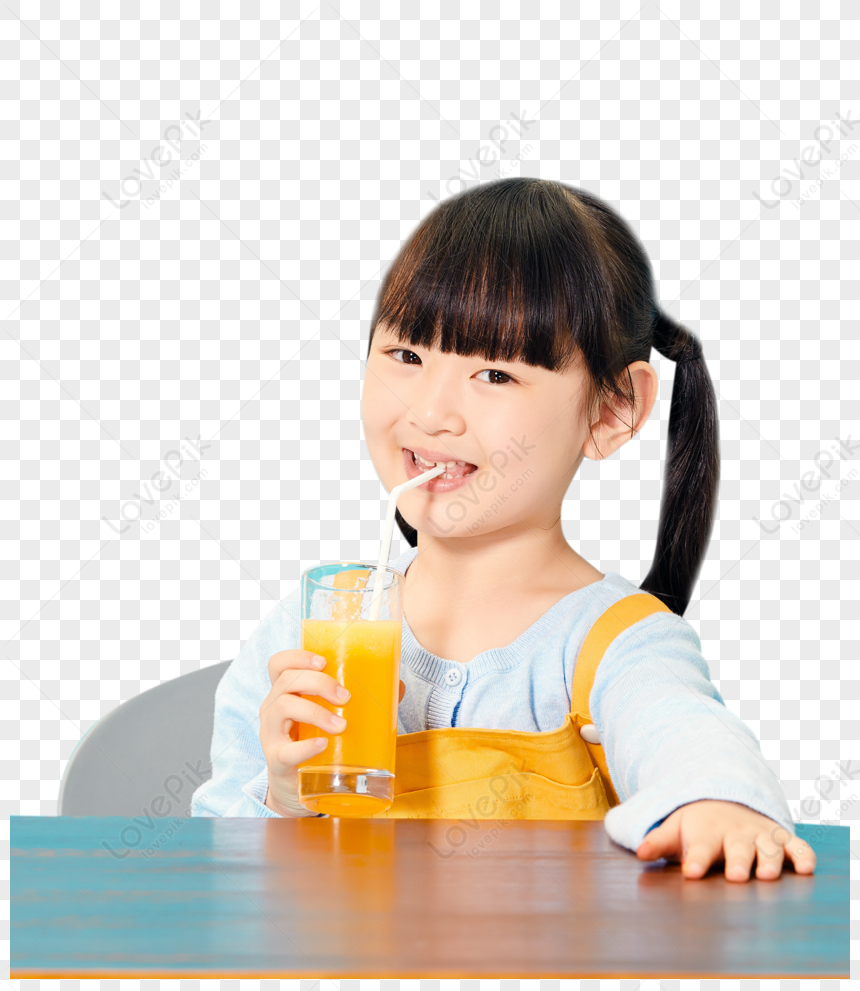 Girl Drinking Orange Juice, Material, Girl Juice, Healthy Life PNG ...