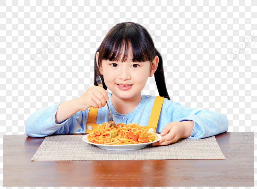 Girl Eating Breakfast PNG Transparent Image And Clipart Image For Free ...