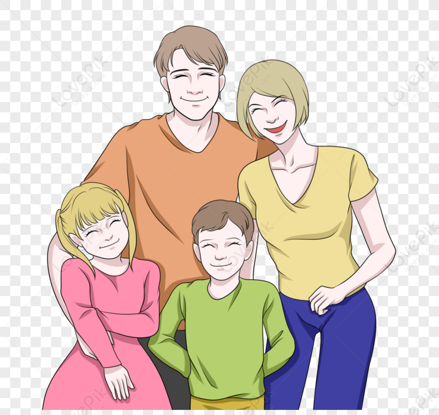 Happy Family Celebrating Family Holiday PNG Transparent Background And ...