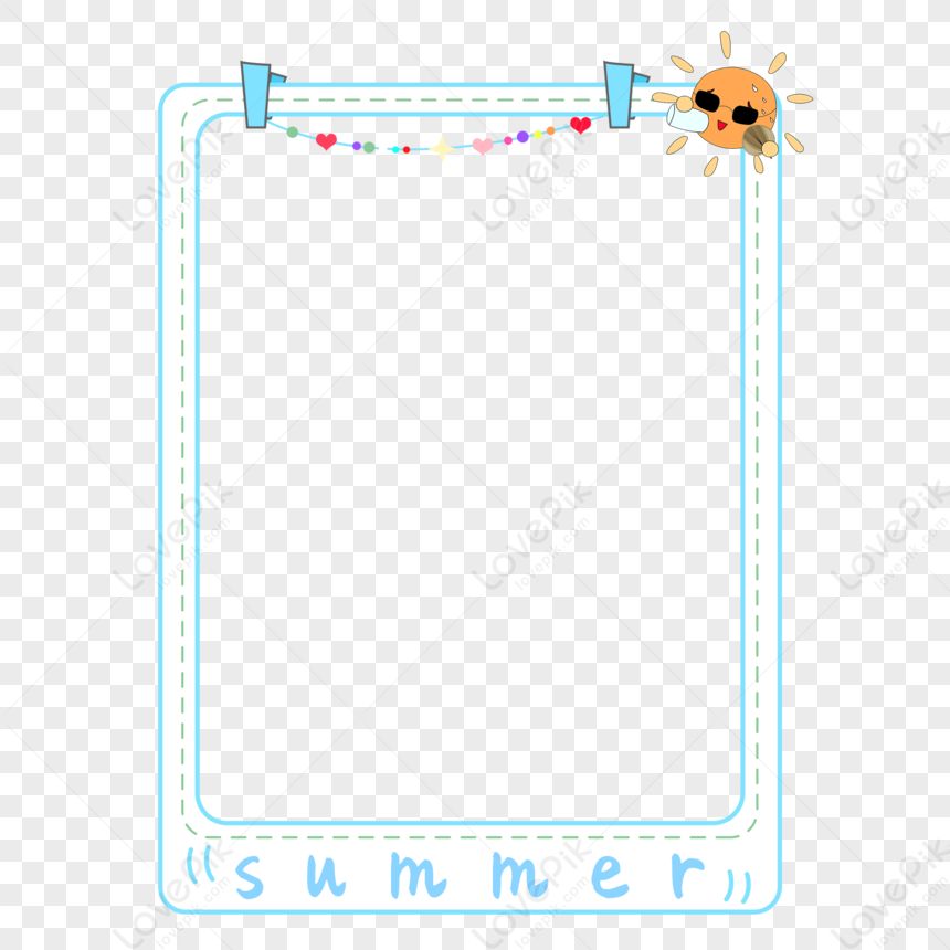 Summer Border, Professional Border, Photo Border, Summer Border PNG ...