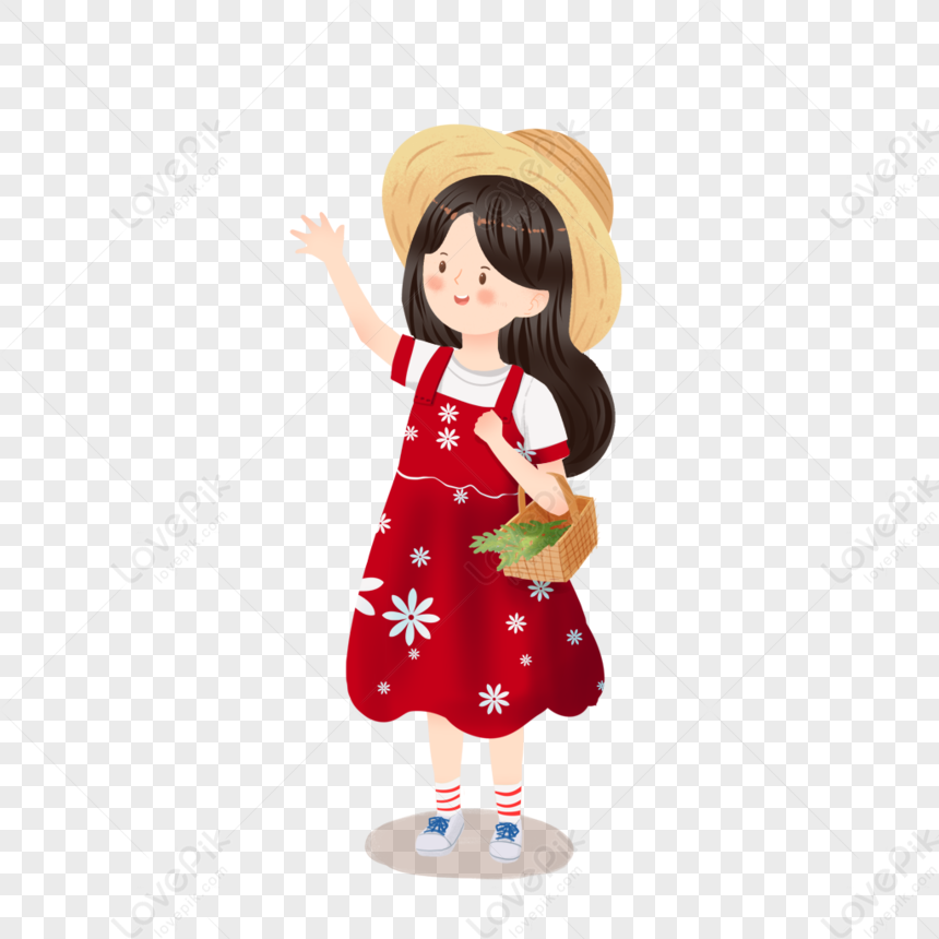 Waving Girl PNG Transparent And Clipart Image For Free Download ...