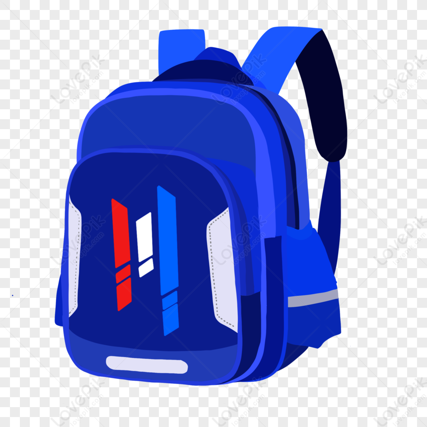 Backpack Bag Clip Art - Girl Backpack Clipart, HD Png Download ,  Transparent Png Image - PNGitem