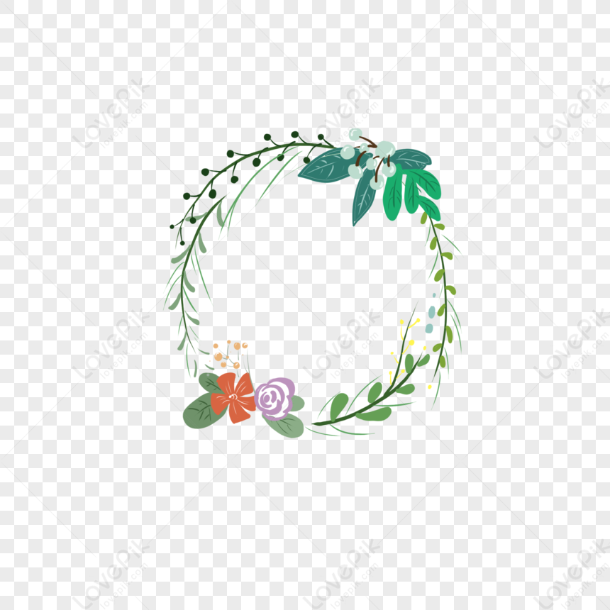 Cartoon Plant Wreath Free PNG And Clipart Image For Free Download ...
