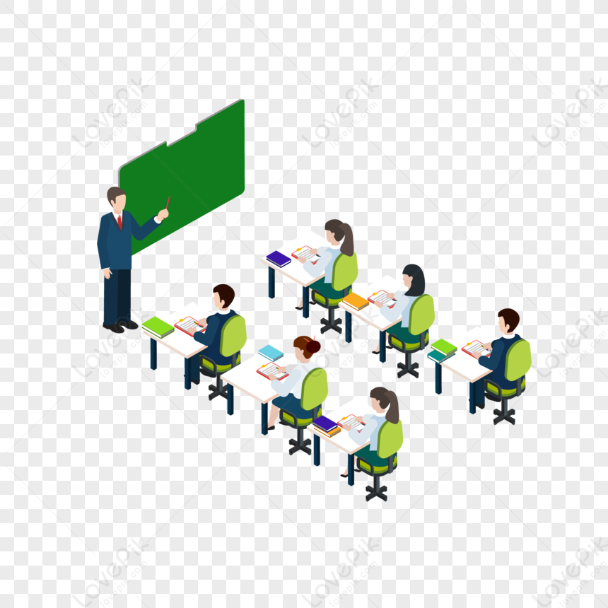 Class Scene, Scene, Student, Blackboard PNG Transparent Background And ...