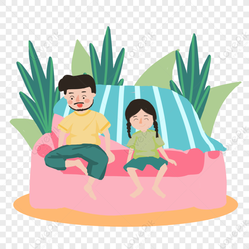 Father Accompanying The Child PNG Picture And Clipart Image For Free ...