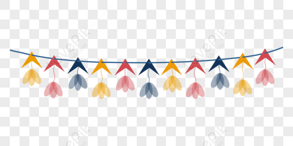 Flower Bunting PNG Images With Transparent Background | Free Download ...