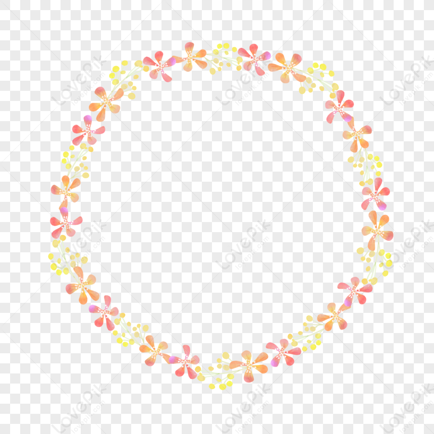 Flower Wreath Border PNG Hd Transparent Image And Clipart Image For ...