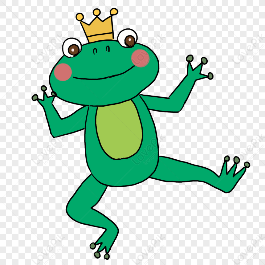 Frog, Frog Prince, Singing Frog, Cute Free PNG And Clipart Image For ...