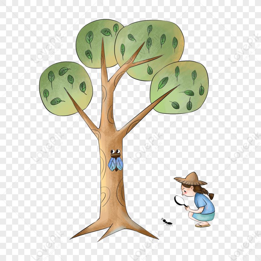 Girl And A Tree Png Free Download And Clipart Image For Free Download 