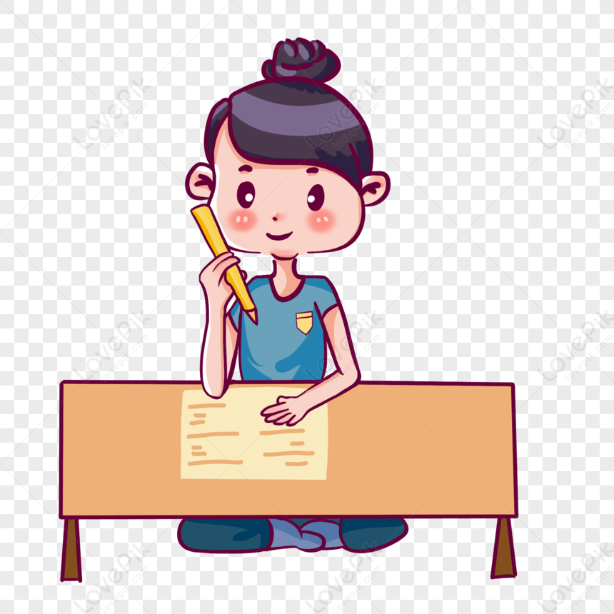 Girl Writing Homework, Writing Graphic, Writing Girl, And Homework PNG ...