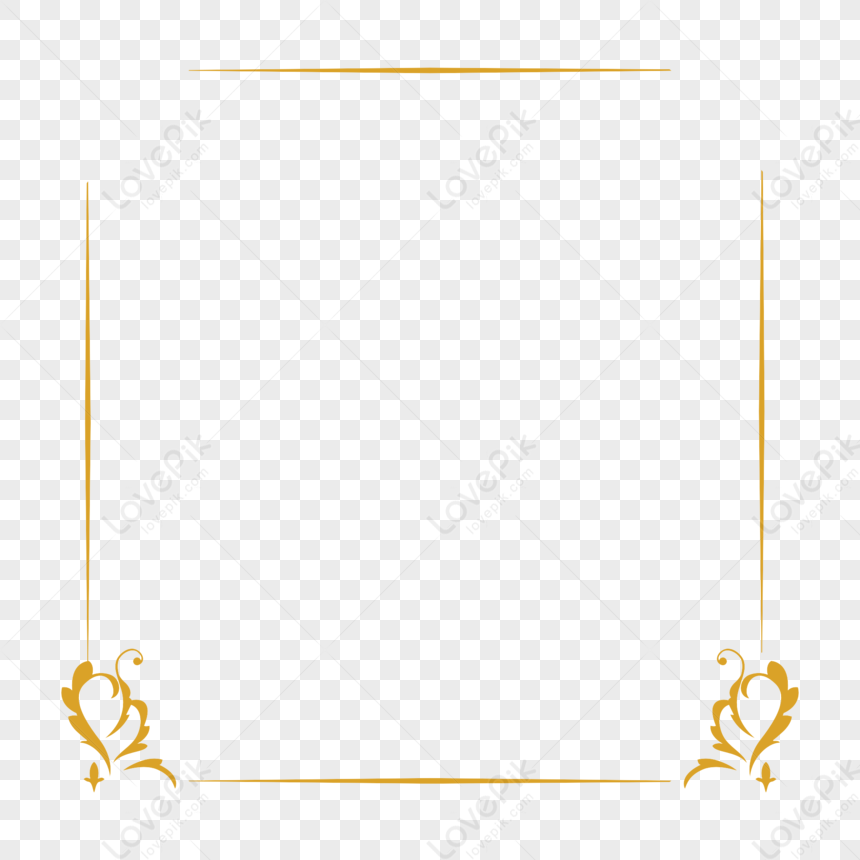 Golden Pattern Border PNG Picture And Clipart Image For Free Download ...