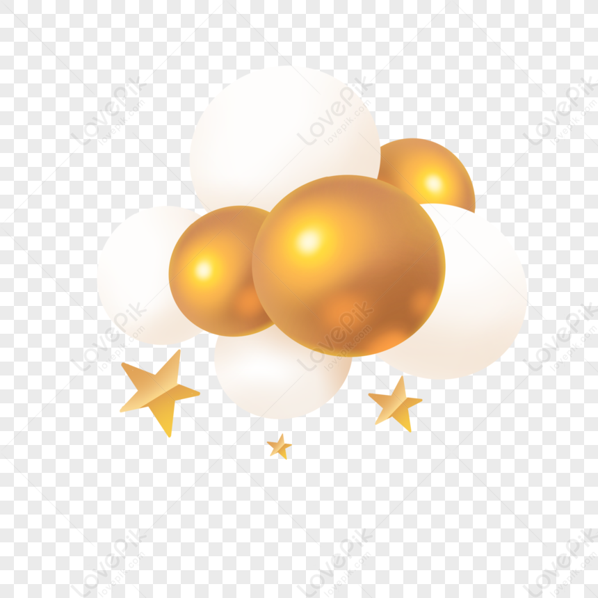 Photo de Ballon Blanc Doré, ballons dorés et blancs, ballon blanc, or blanc  Graphique images free download - Lovepik