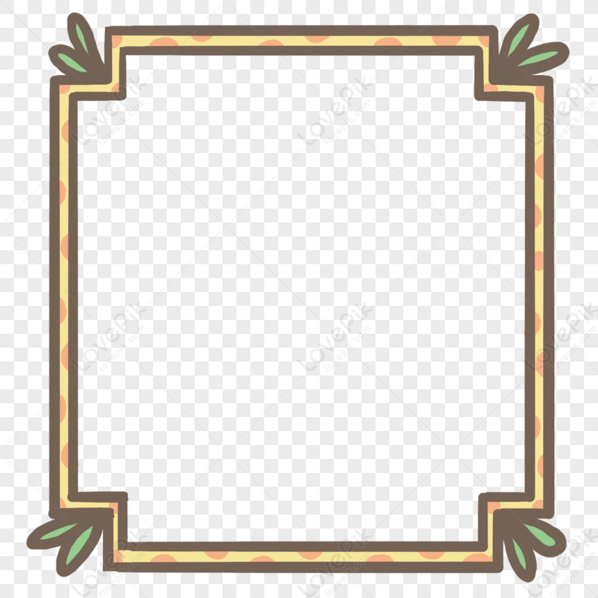 Hand-painted Fresh Border, Paint, Material, Hand Painting PNG Image ...