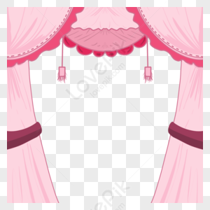 Pink Curtains PNG Images With Transparent Background | Free Download On  Lovepik