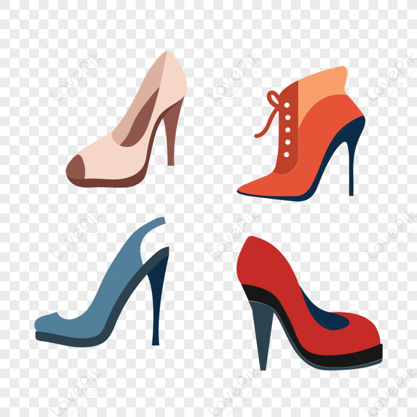 Free Vector High Heel Shoes Women Fashion Clip Art - High Heel Shoe Clip  Art, HD Png Download - vhv