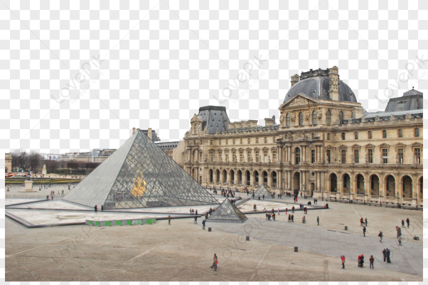 Louvre, Paris, France, Paris France, France, Louvre PNG White ...