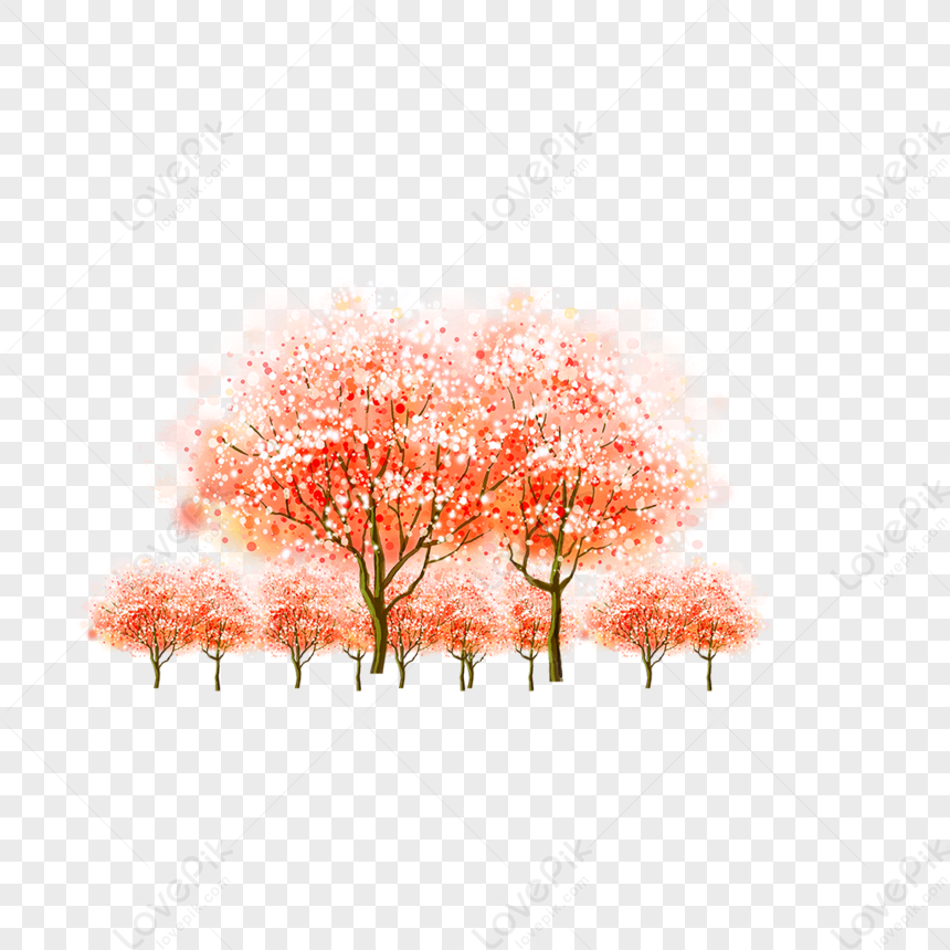 Pink Fantasy Tree Effect Element PNG Image Free Download And Clipart ...