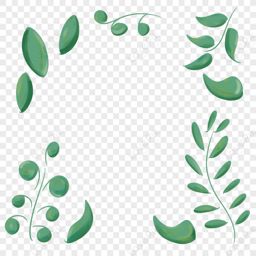 Plant Leaf Decorative Border Png Image Free Download And Clipart Image 