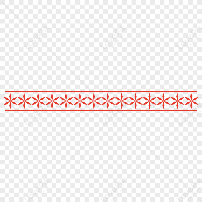 Red Hexagon Christmas Split Border PNG Hd Transparent Image And Clipart ...