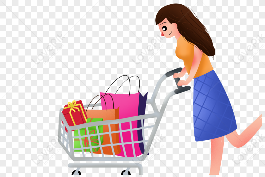 Shopping Girl PNG Transparent Image And Clipart Image For Free Download ...