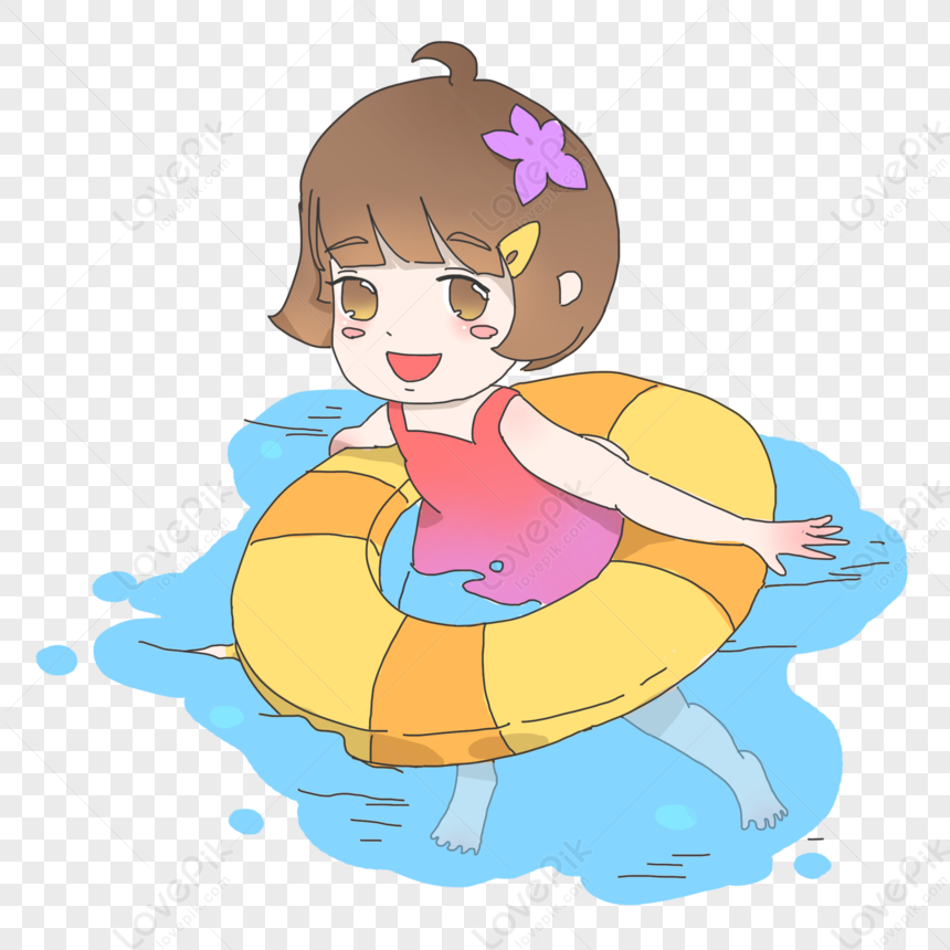 Summer Swimming Beach Girl PNG Free Download And Clipart Image For Free ...