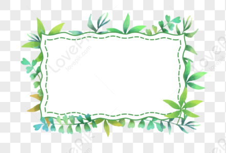 Green Watercolor Border PNG Images With Transparent Background | Free ...