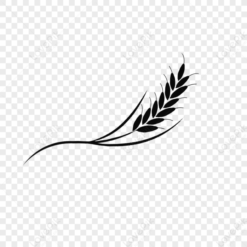 harvesting wheat clipart black