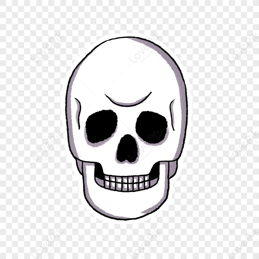 White Skull, Cartoon Skull, Skull Icon, Skull PNG Transparent ...