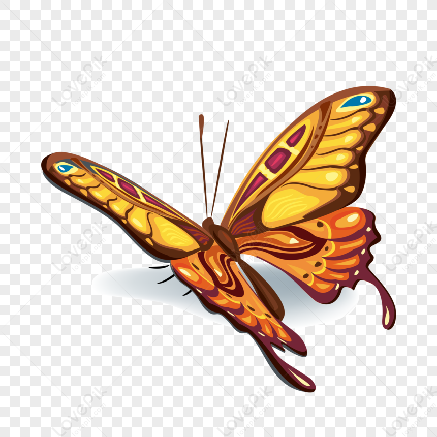 Yellow Butterfly PNG Transparent Background And Clipart Image For Free ...