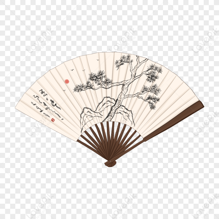 Antique Object Folding Fan PNG Free Download And Clipart Image For Free ...