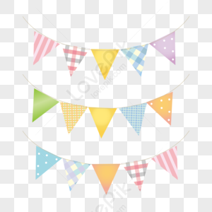 Bunting Border PNG Images With Transparent Background | Free Download ...